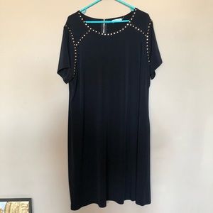 Black and gold dress